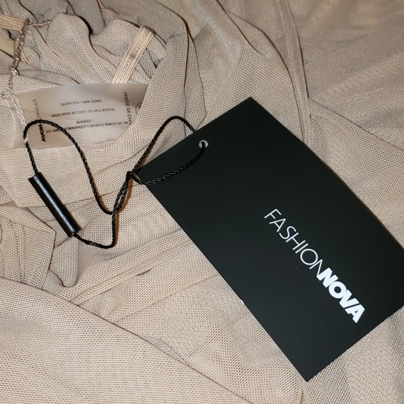 Sheer Swim Cover Up Dress - Nude - Picture 5 of 5